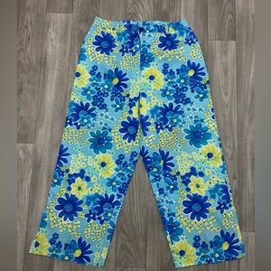 Collin Creek Blue Floral Pants Sz.4